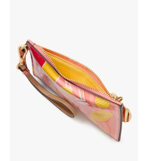 kate spade new york「スナック タイム パテント カード ケース リスレット」|チャーム・キーホルダー|