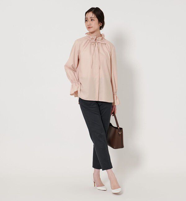 UNITED ARROWS「フリルカラー フレアスリーブ ブラウス」|シャツ・ブラウス|