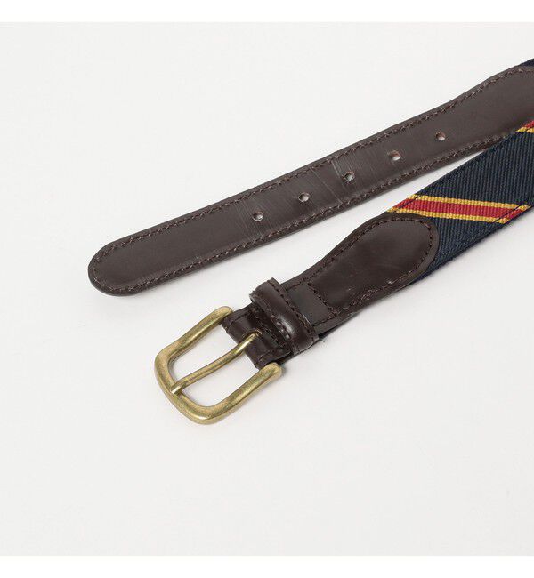 BEAMS PLUS「Leather Tab Ribbon Belt」|ベルト|