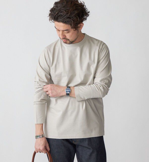 SHIPS「SHIPS: 抗菌・防臭 NANO-FINE(R) ハイゲージ クルーネック Tシャツ (ロンT)」|Tシャツ・カットソー|