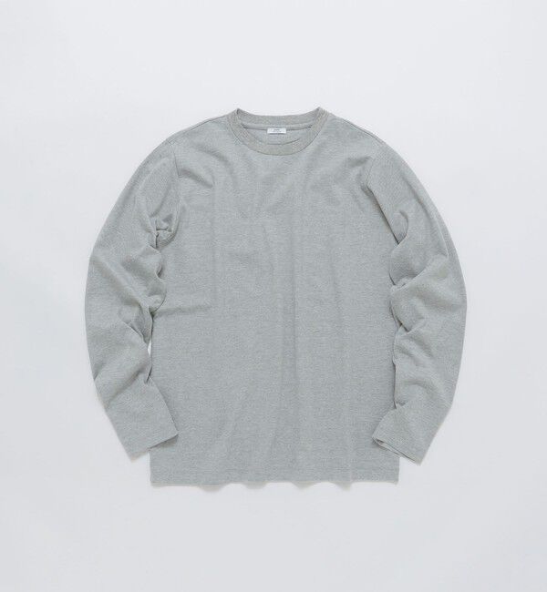 SHIPS「SHIPS: 抗菌・防臭 NANO-FINE(R) ハイゲージ クルーネック Tシャツ (ロンT)」|Tシャツ・カットソー|グレー