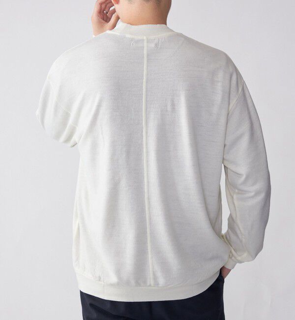 SHIPS「SHIPS: 〈抗菌消臭〉 ミルドウール ジャージー モックネック 長袖 ニットソー」|Tシャツ・カットソー|