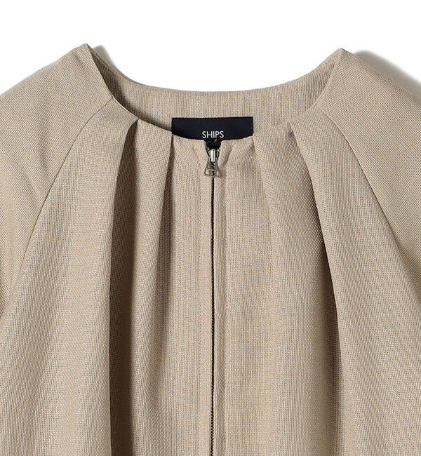 SHIPS Colors 「SHIPS Colors:〈手洗い可能〉バスケット ギャザー ブルゾン」|ブルゾン・スタジャン|