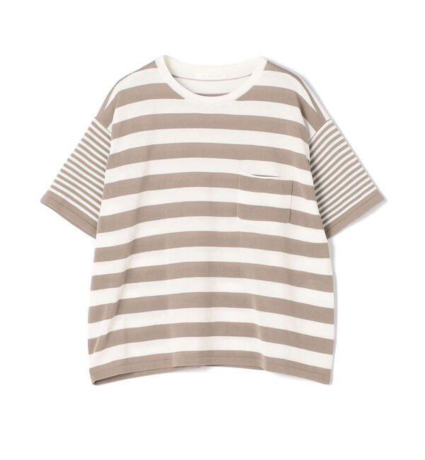 GALERIE VIE「クレープコットン ハーフスリーブプルオーバー」|ニット・セーター|14 ホワイト系