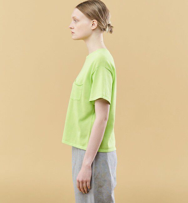 GALERIE VIE「クレープコットン ハーフスリーブプルオーバー」|ニット・セーター|