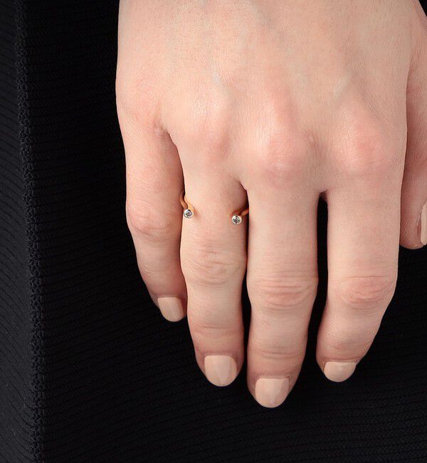 TOMORROWLAND GOODS「Hirotaka  Drosera ダイヤモンド カフ リング」|リング|