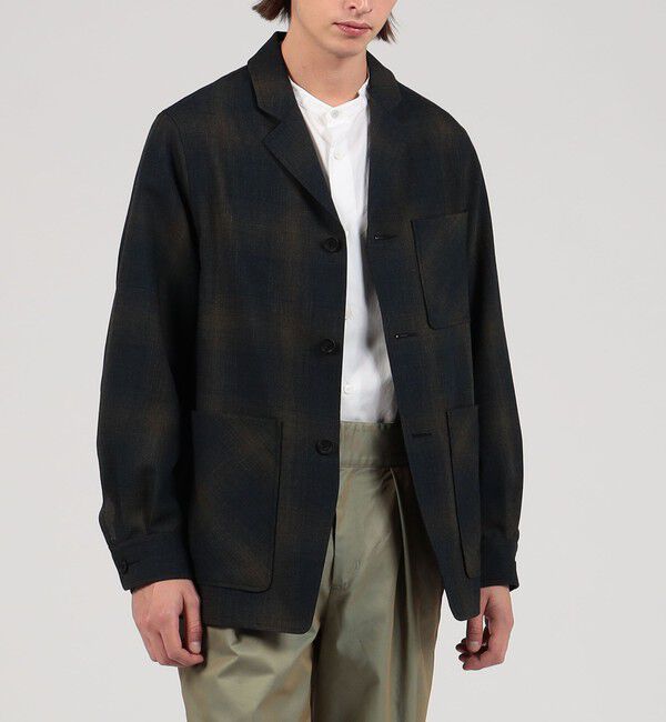 TOMORROWLAND MENS「【別注】PENDLETON ウール オンブレチェック ジャケット」|テーラードジャケット|