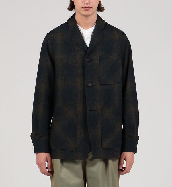 TOMORROWLAND MENS「【別注】PENDLETON ウール オンブレチェック ジャケット」|テーラードジャケット|