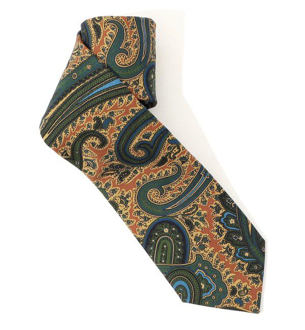 TOMORROWLAND GOODS「TOMORROWLAND シルク ペイズリーネクタイ」|ネクタイ・蝶ネクタイ|24 イエロー系