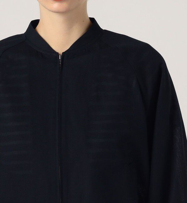 MACPHEE「コットンリネンパナマクロス ジップアップブルゾン」|ブルゾン・スタジャン|