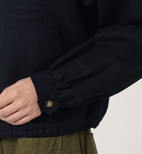 MACPHEE「コットンリネンパナマクロス ジップアップブルゾン」|ブルゾン・スタジャン|