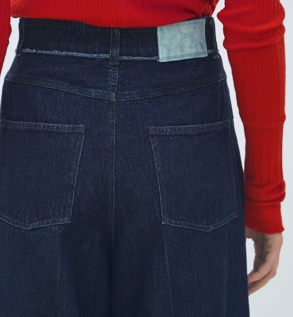 MACPHEE「ハードツイストデニム ワイドパンツ」|デニム|