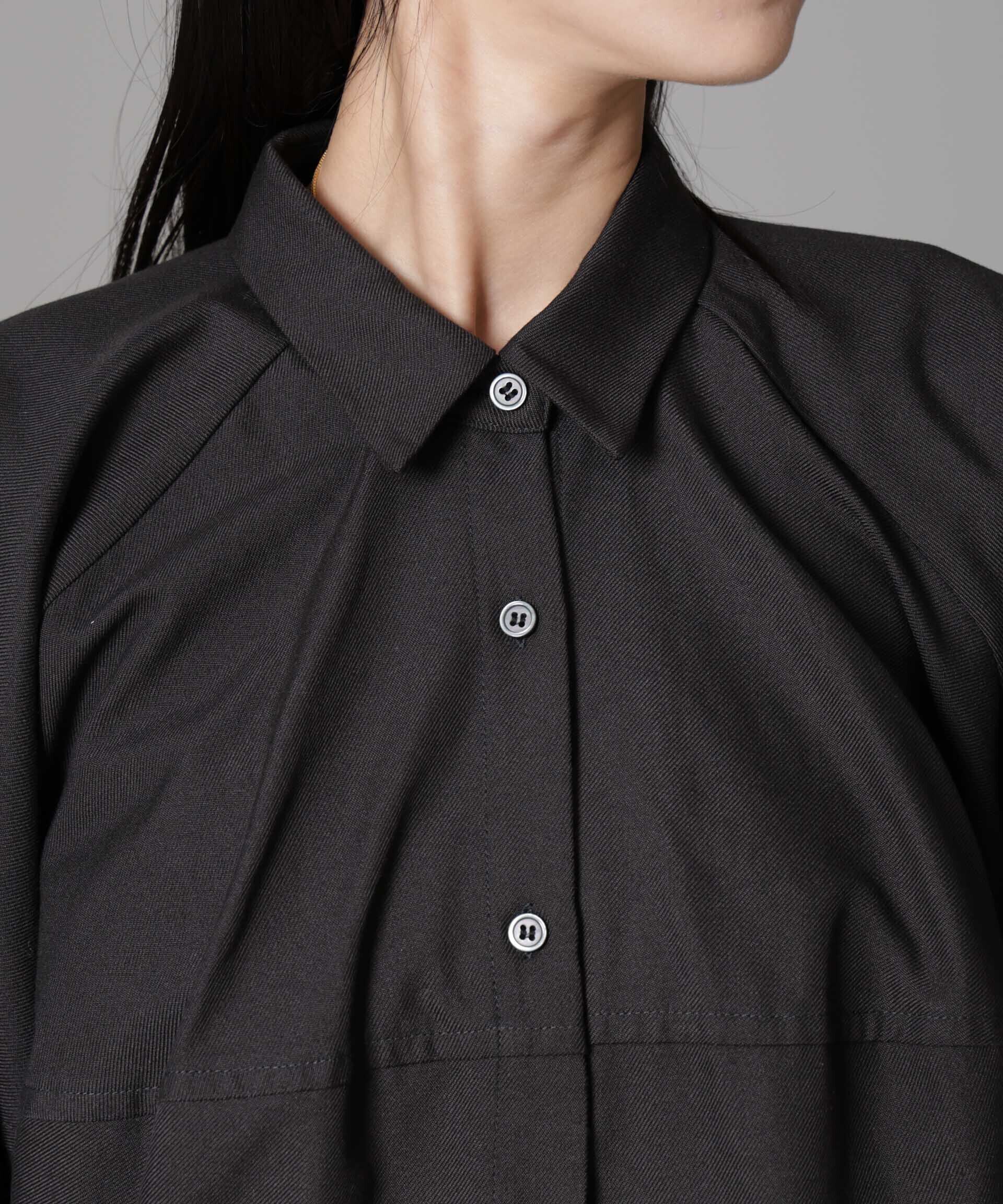 nano･universe「バルーンシルエットシャツ(セットアップ可)」|シャツ・ブラウス|