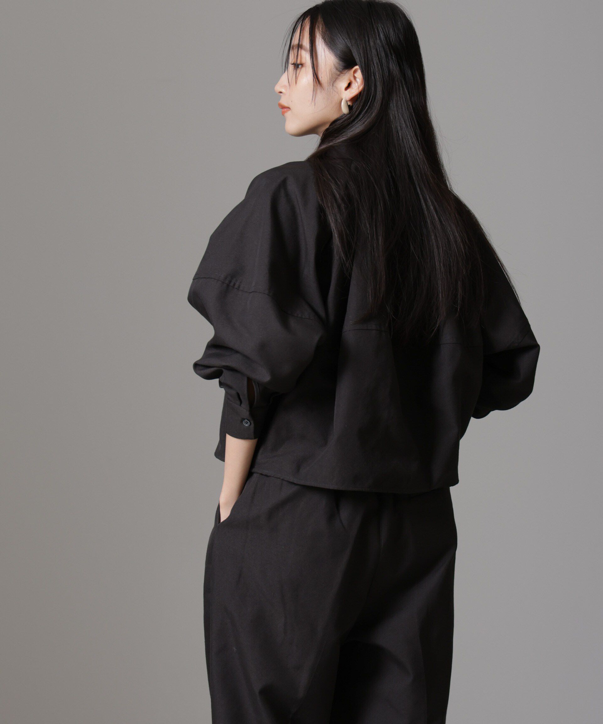 nano･universe「バルーンシルエットシャツ(セットアップ可)」|シャツ・ブラウス|