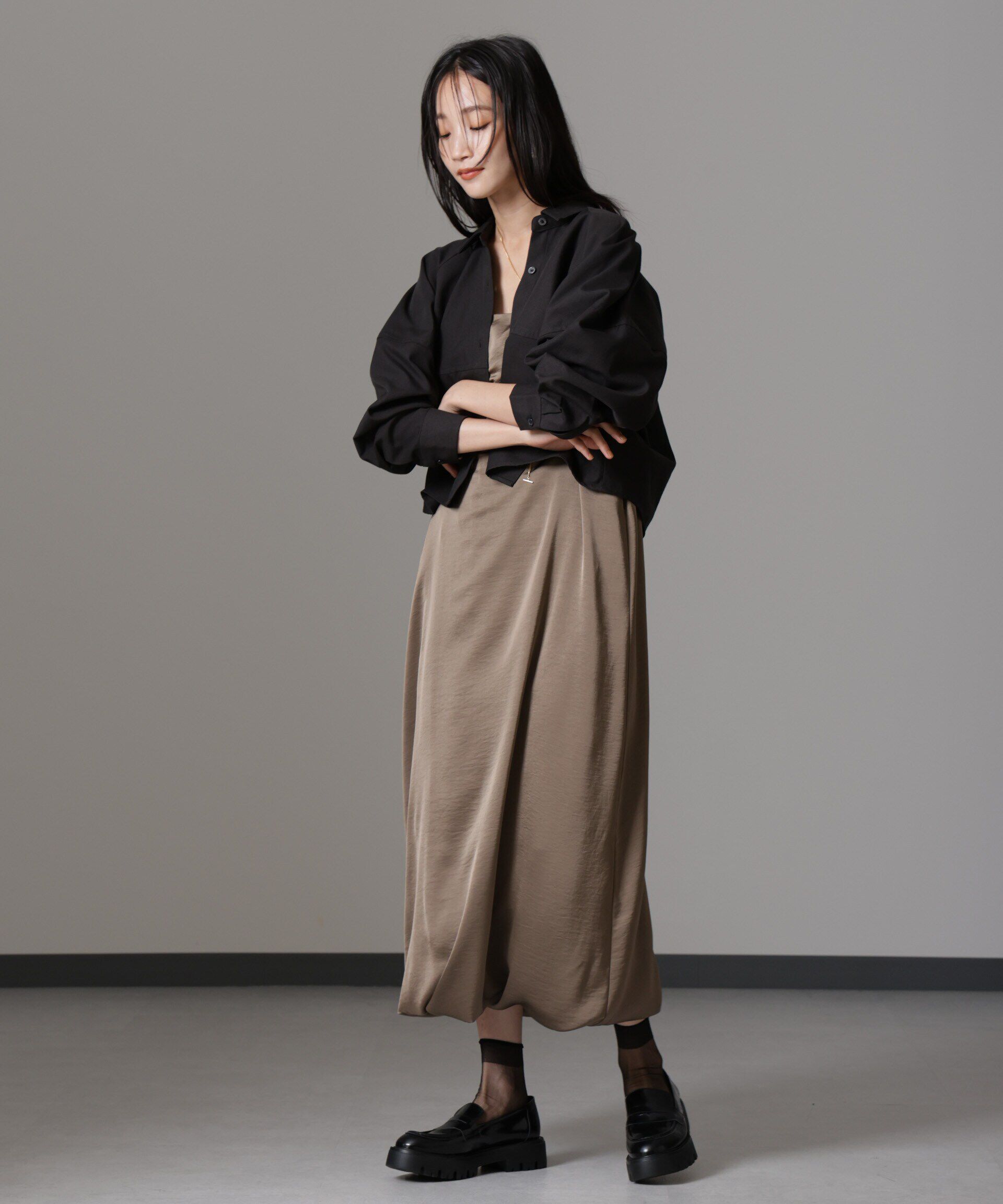 nano･universe「バルーンシルエットシャツ(セットアップ可)」|シャツ・ブラウス|