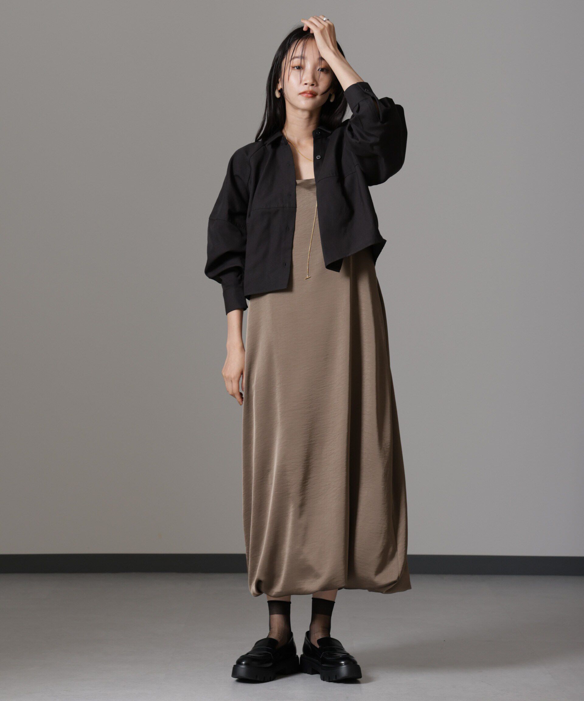 nano･universe「バルーンシルエットシャツ(セットアップ可)」|シャツ・ブラウス|