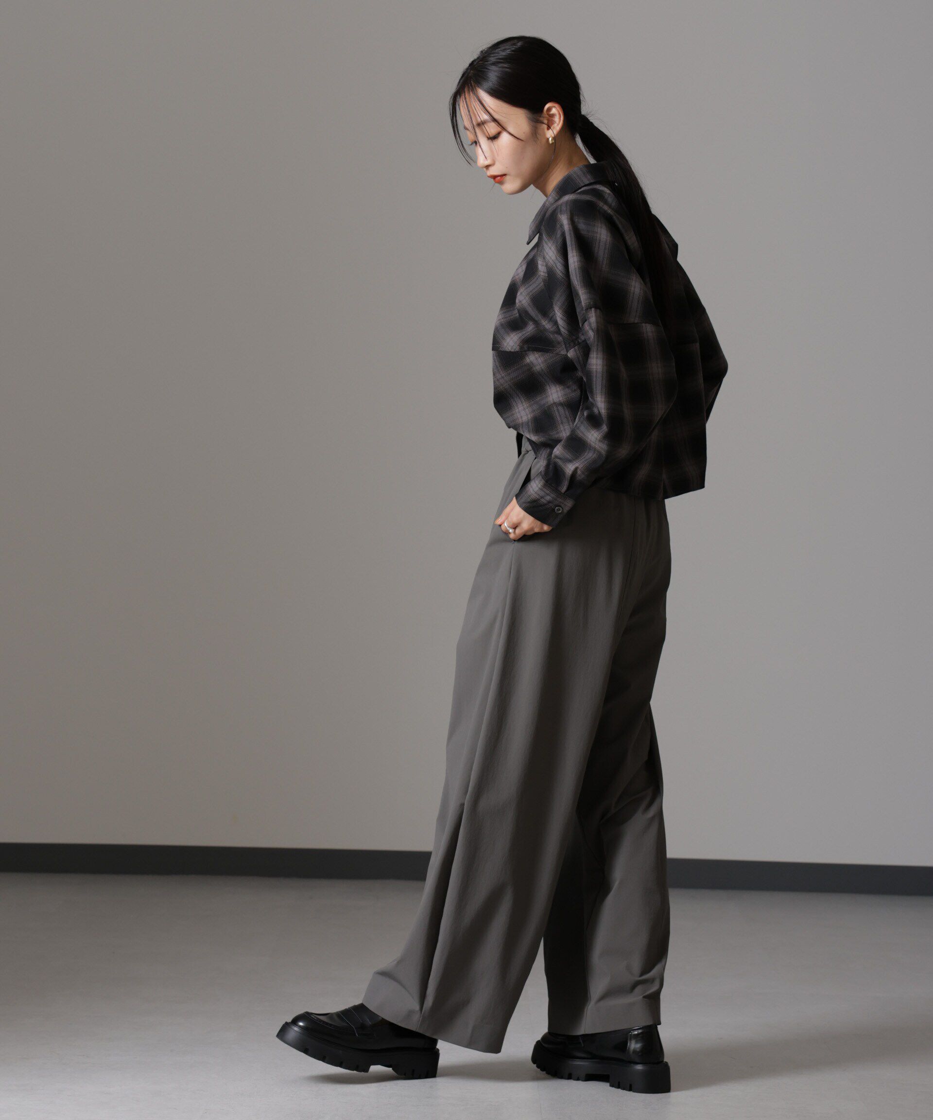 nano･universe「バルーンシルエットシャツ(セットアップ可)」|シャツ・ブラウス|