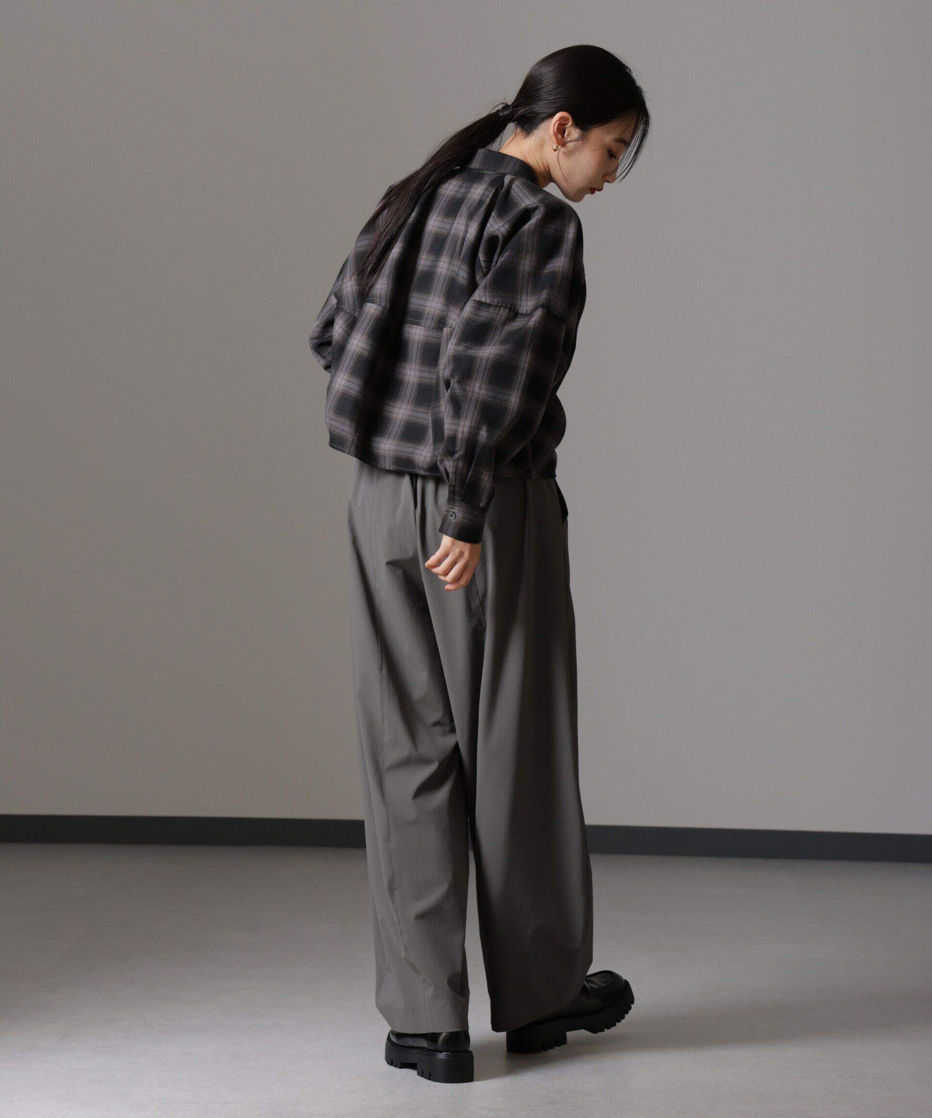 nano･universe「バルーンシルエットシャツ(セットアップ可)」|シャツ・ブラウス|