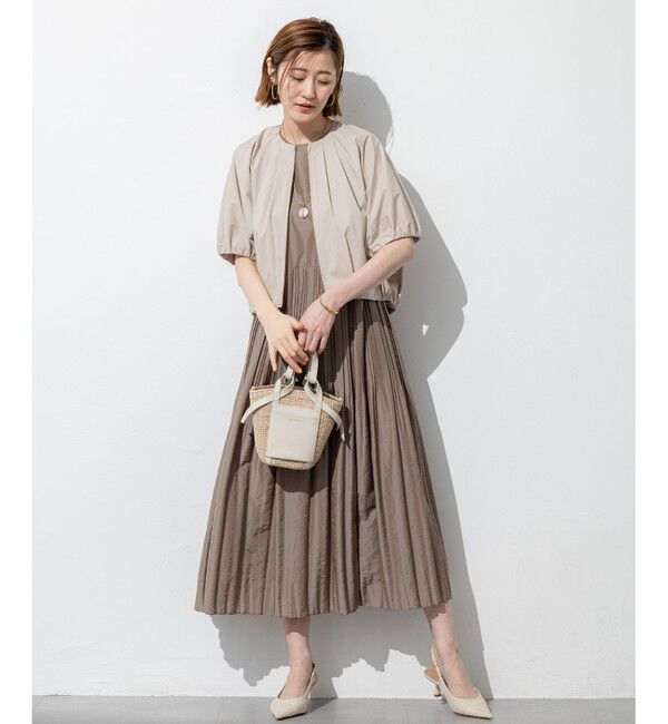 23区「【洗える】プリーツコンビ ワンピース」|ワンピース|