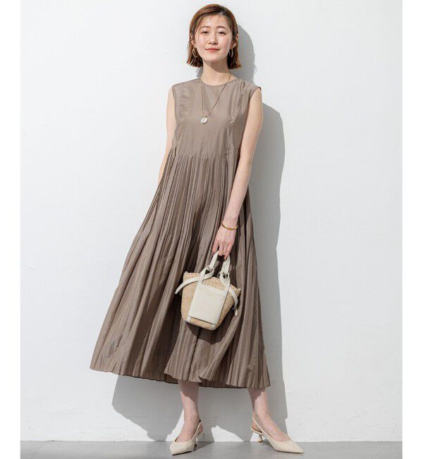 23区「【洗える】プリーツコンビ ワンピース」|ワンピース|