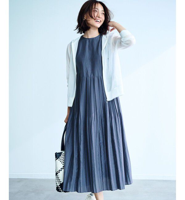 23区「【洗える】プリーツコンビ ワンピース」|ワンピース|