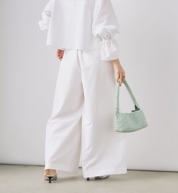 NOLLEY'S「ウォッシャブルエクセルテックタンブラー2タックワイドパンツ」|その他|