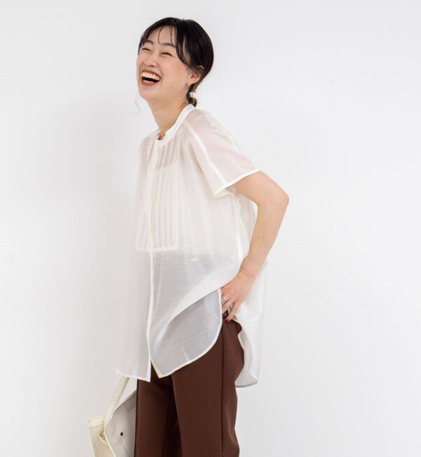 NOLLEY'S「フレンチスリーブオーバーシャツ」|シャツ・ブラウス|
