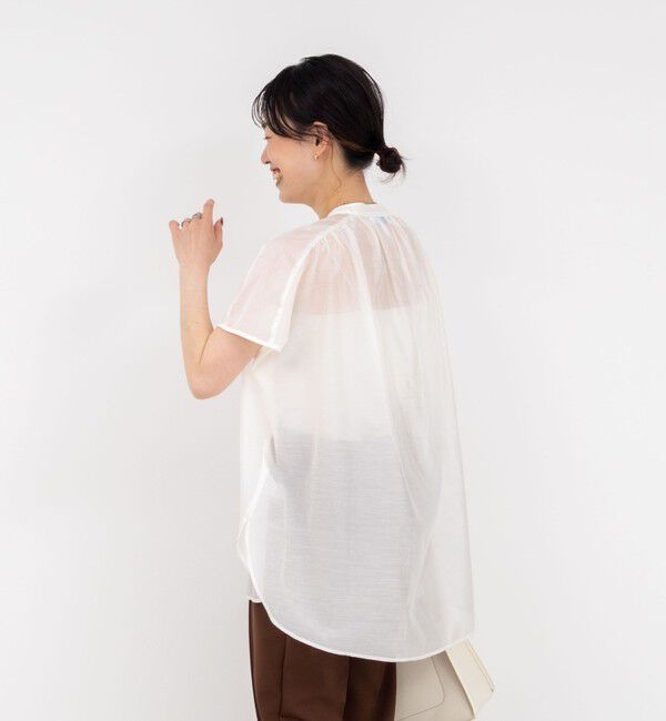 NOLLEY'S「フレンチスリーブオーバーシャツ」|シャツ・ブラウス|