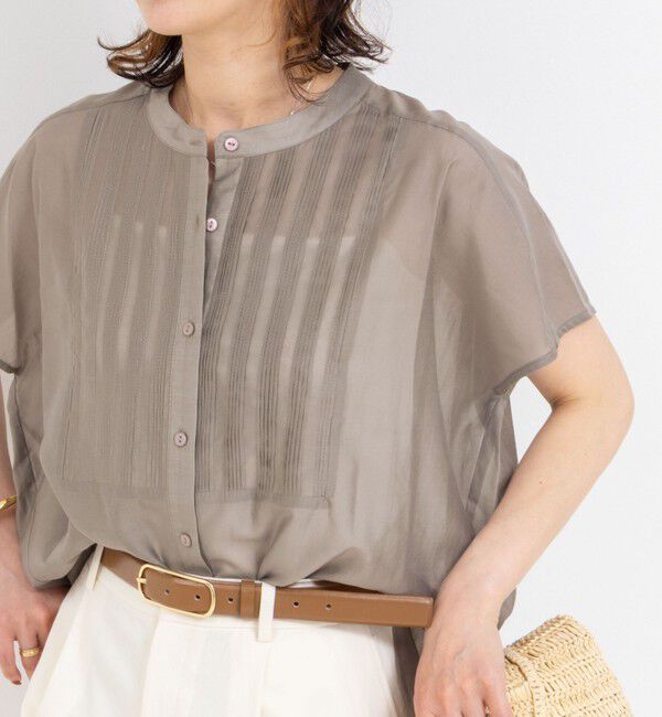 NOLLEY'S「フレンチスリーブオーバーシャツ」|シャツ・ブラウス|