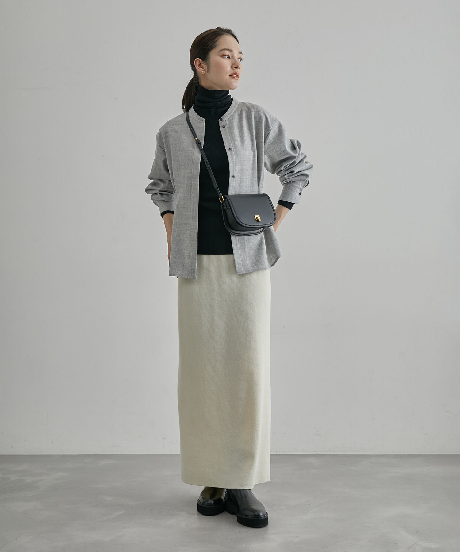 ROPE「ハイゲージタートルネックニット」|ニット・セーター|