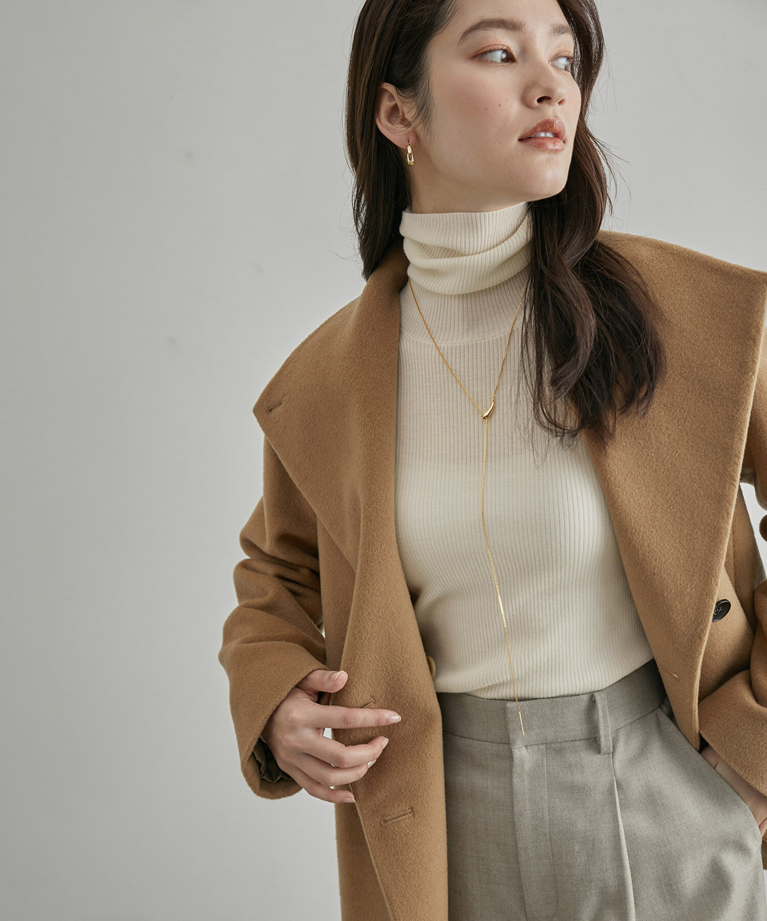 ROPE「ハイゲージタートルネックニット」|ニット・セーター|