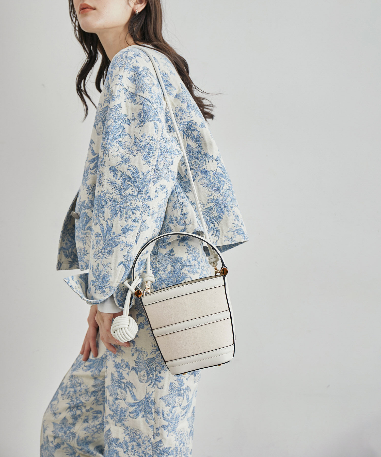 ROPE「Anna Canvas Bag （アンナ キャンバス バッグ）【ポーチ付き】【メディア掲載】」|ハンドバッグ|