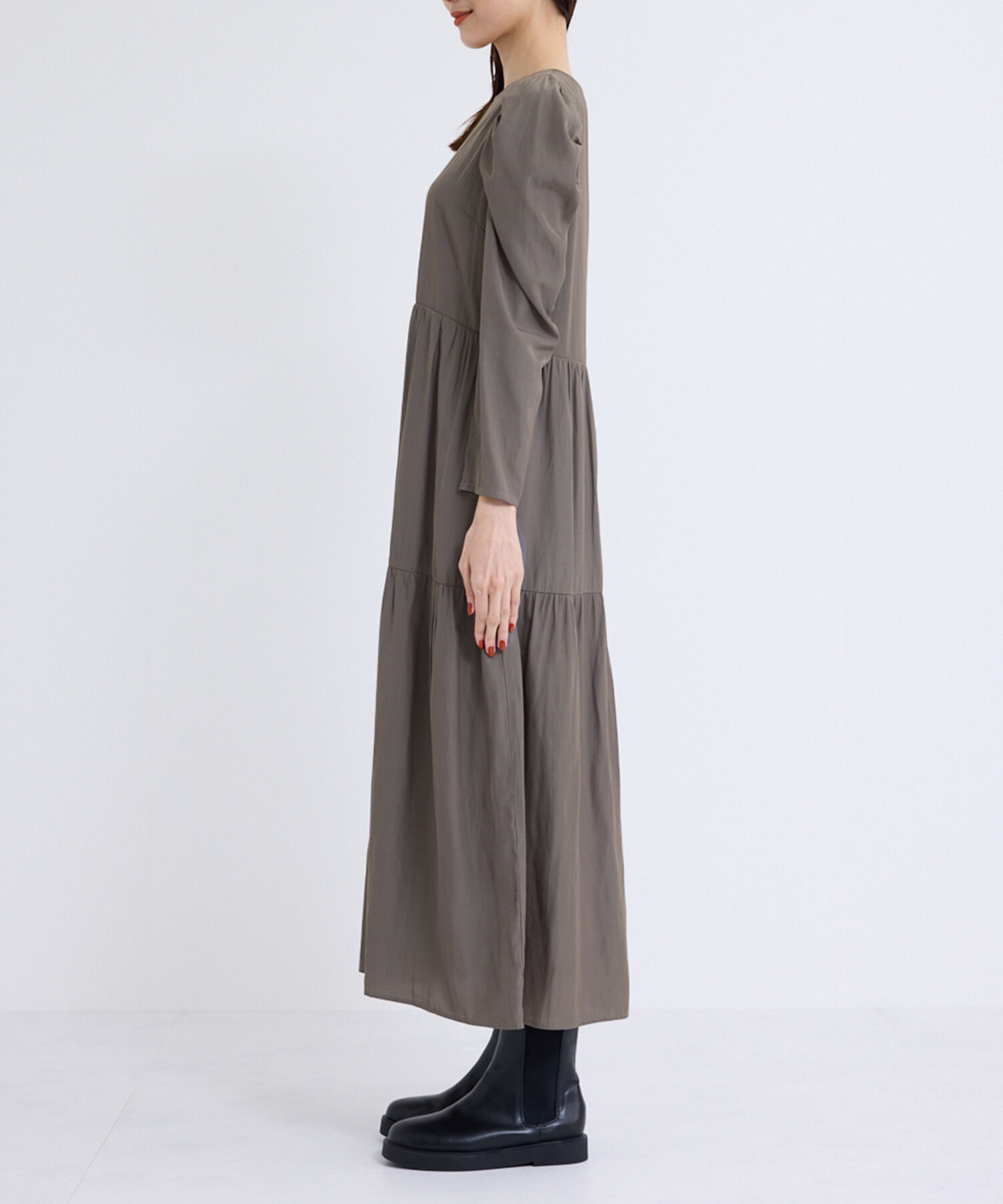 Rope&rsquo;Picnic「ティアードロングワンピース」|ワンピース|