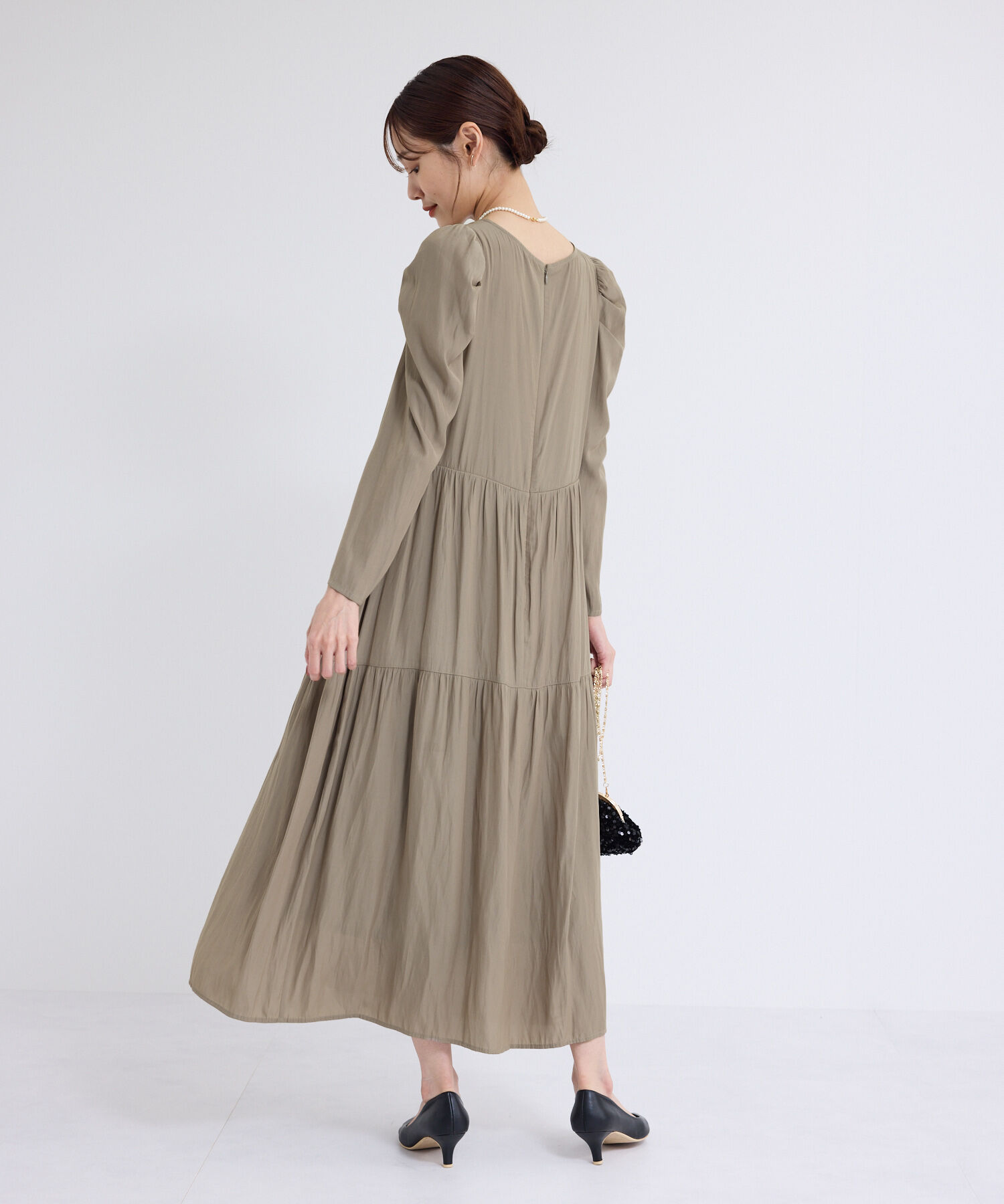 Rope&rsquo;Picnic「ティアードロングワンピース」|ワンピース|