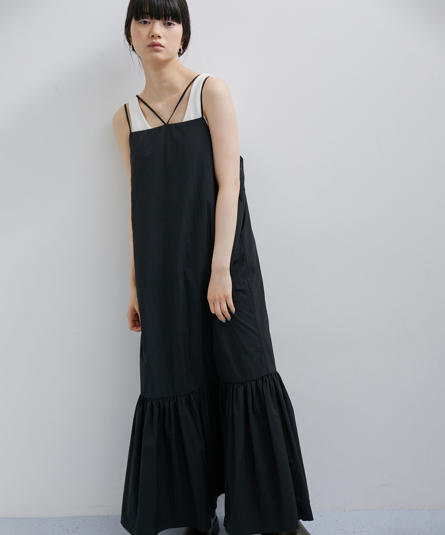 ADAM ET ROPE'「〈SETアイテム〉ボレロスリーブセットキャミワンピース」|ワンピース|