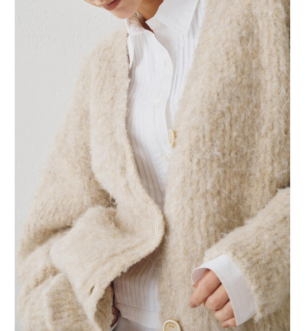  「ミックスヤーンニットカーディガン」|ニット・セーター|