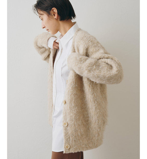  「ミックスヤーンニットカーディガン」|ニット・セーター|