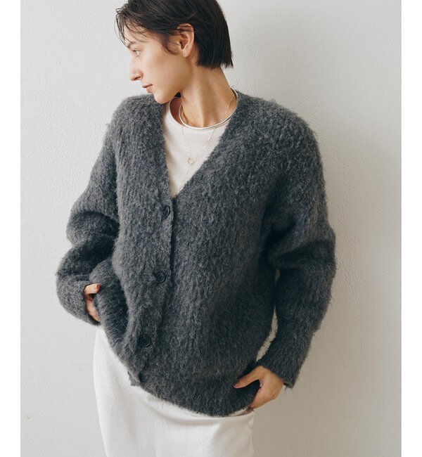  「ミックスヤーンニットカーディガン」|ニット・セーター|