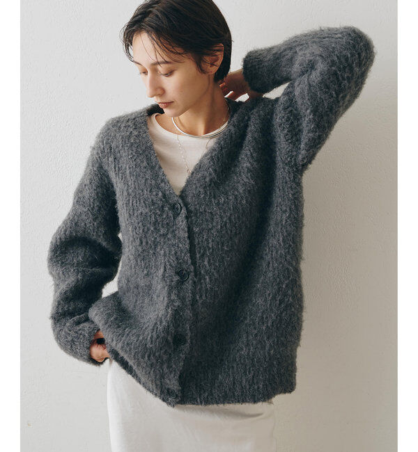  「ミックスヤーンニットカーディガン」|ニット・セーター|