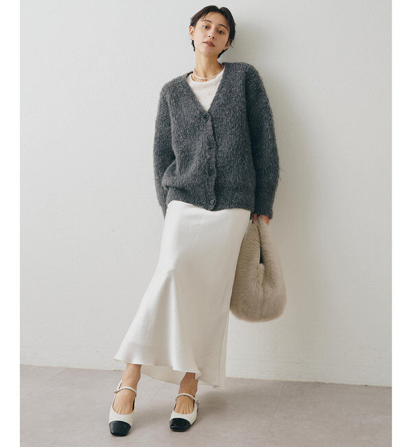  「ミックスヤーンニットカーディガン」|ニット・セーター|
