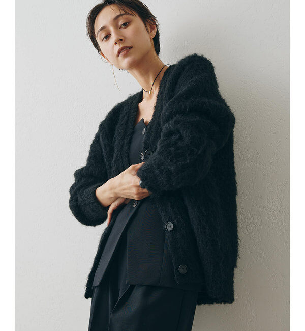  「ミックスヤーンニットカーディガン」|ニット・セーター|