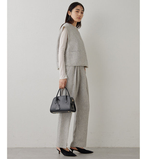 THE PAUSE「【THE PAUSE】ツイードタックパンツ」|チノ|