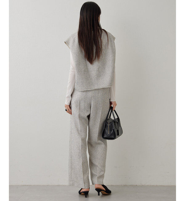 THE PAUSE「【THE PAUSE】ツイードタックパンツ」|チノ|