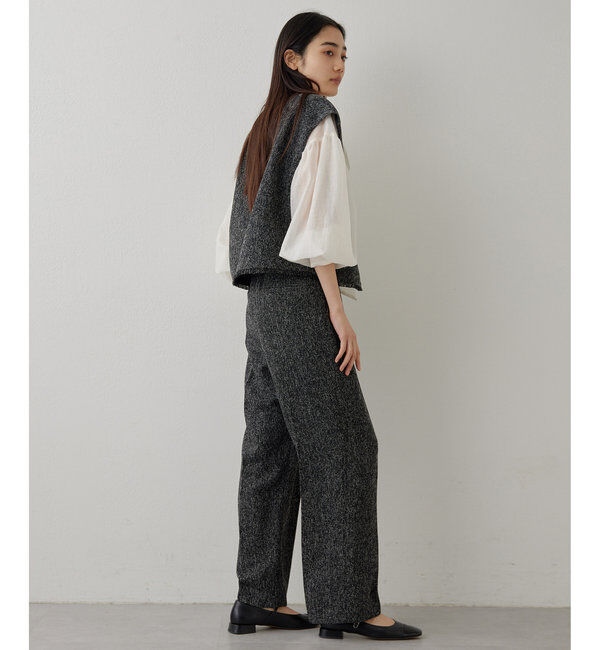 THE PAUSE「【THE PAUSE】ツイードタックパンツ」|チノ|