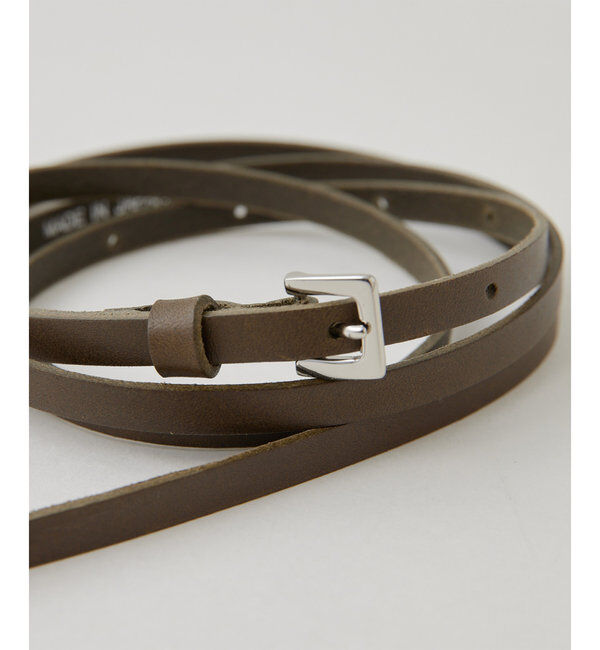Hoaw.「【Hoaw.】レザーナローベルト」|ベルト|