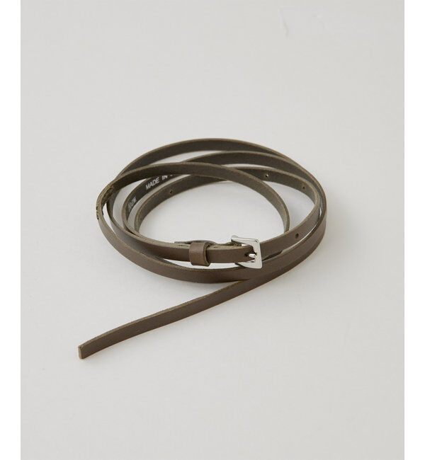 Hoaw.「【Hoaw.】レザーナローベルト」|ベルト|