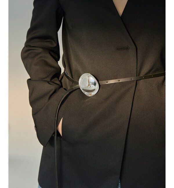 Hoaw.「【Hoaw.】レザーナローベルト」|ベルト|