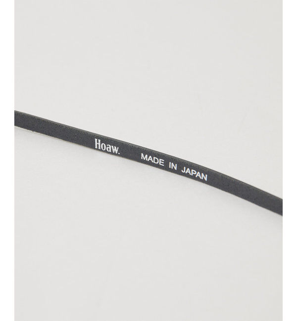 Hoaw.「【Hoaw.】レザーナローベルト」|ベルト|