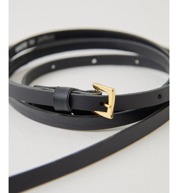 Hoaw.「【Hoaw.】レザーナローベルト」|ベルト|