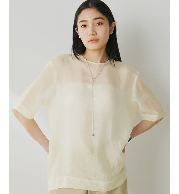  「シアーTシャツ」|シャツ・ブラウス|レモンイエロー